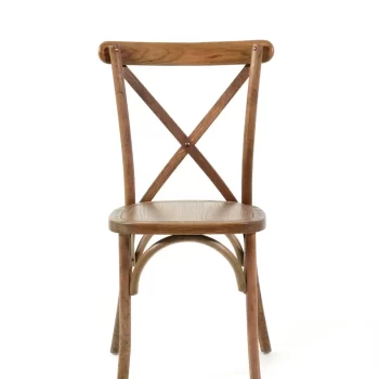 Cross Back chair цвета темный орех вид спереди