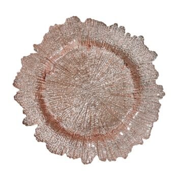 Подставная тарелка Коралл с рваными краями цвета Шампань