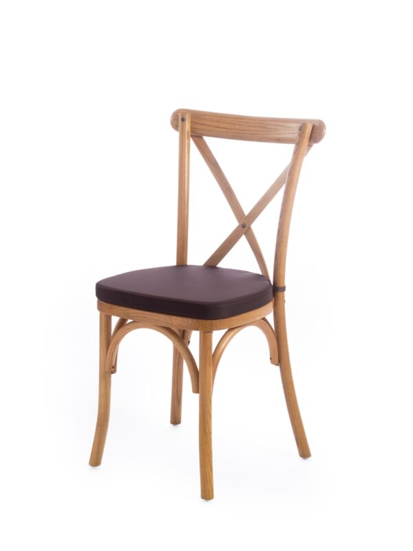 подушка на стул Икс крос коричневог цвета в прокат