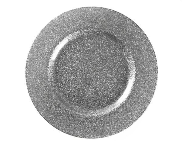 Тарелка подстановочная серебряного цвета