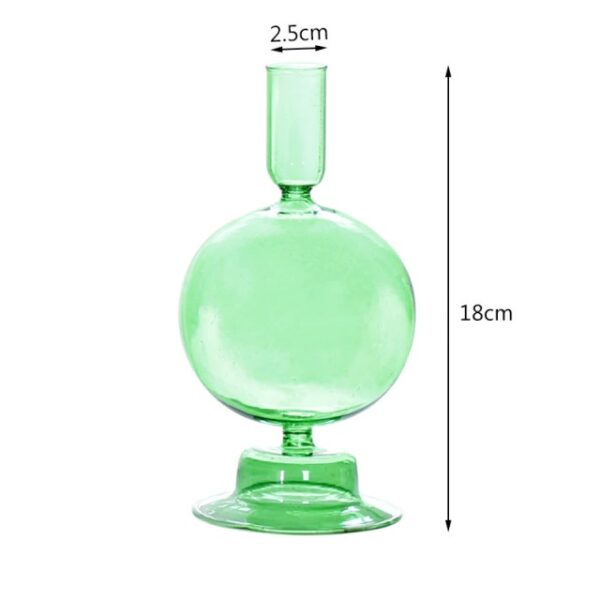 stekljannyj podsvechnik balu zelenogo cveta razmer podsvechnika