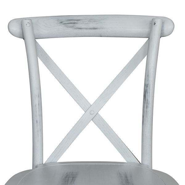 Стул икс крос белого цвета с перекресной спинкой качество стула