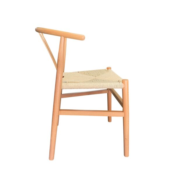 Wishbone Chair купить в Украине цвет натуральное дерево с мягким сидением