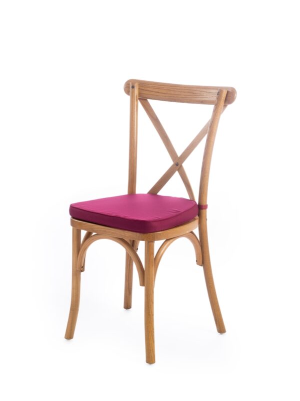 подушка на стул в стиле лофт бордового цвета