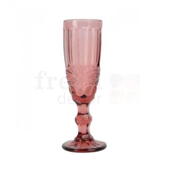 bokal dlya shampanskogo rozovogo cveta s ornamentom 1