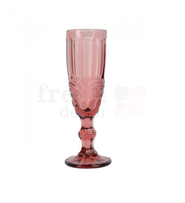 bokal dlya shampanskogo rozovogo cveta s ornamentom 1