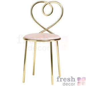 ghidini 1961 love chair dusty rose in polished brass by nika zupanc 1